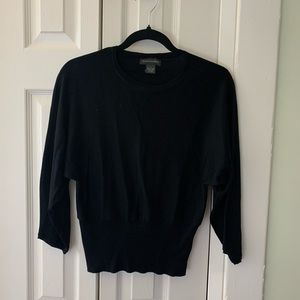 Cute & timeless Banana Republic black silk sweater